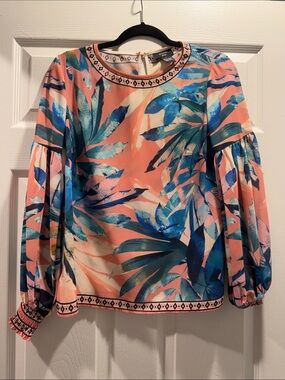 Vici Foliage Printed Blouse